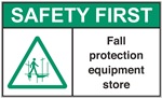 Safety Label - Fall Protection Equipment Store | HCL Labels