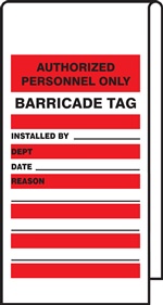 Personnel Labels Safety Tag - Authorized Personnel Only | HCL Labels