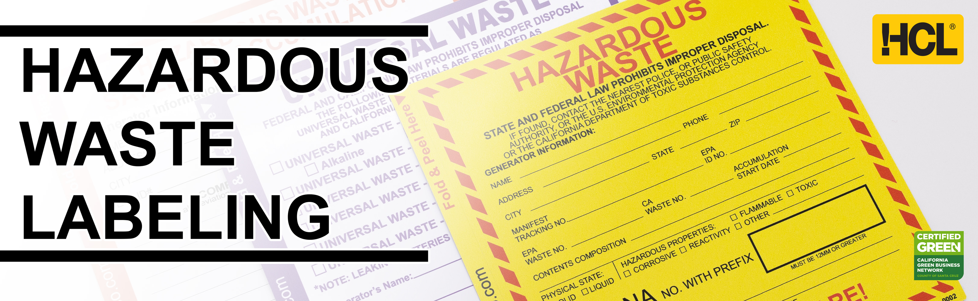 Hazardous Waste Labeling - HCL Labels, Inc.